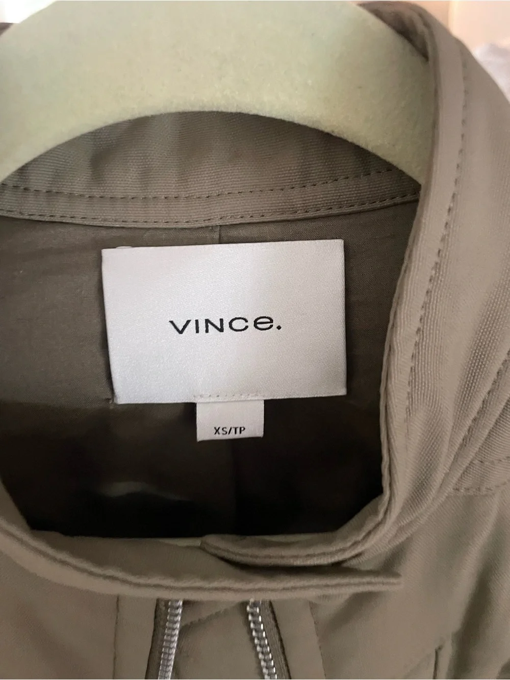Vince Lightweight Bomber Jacket in light army green size xs - Picture 6 of 12